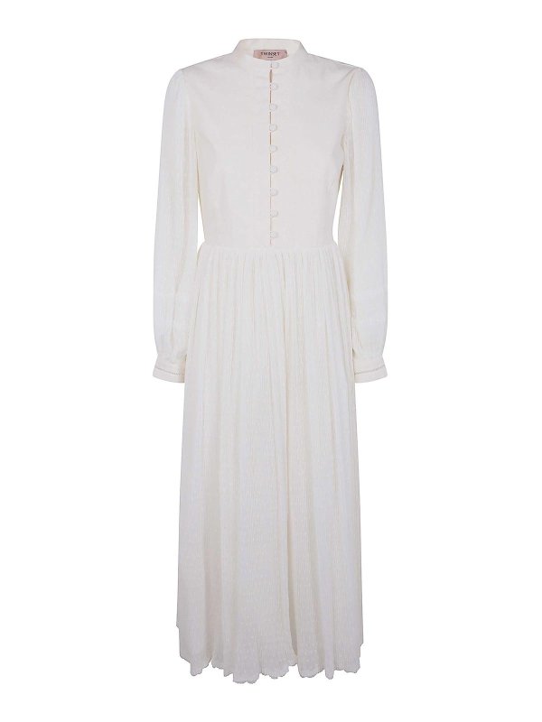 TWINSET: Maxikleider - Maxikleid - Weiß