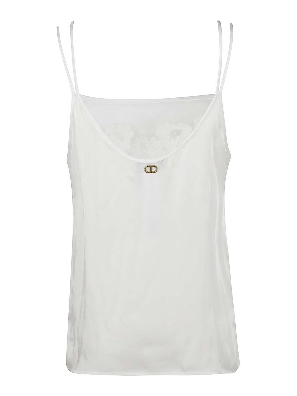 TWINSET: Tops & Débardeurs online - Top - Blanc