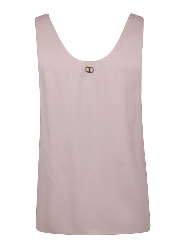 TWINSET: Tops y camisetas sin mangas online - Top - Rosado