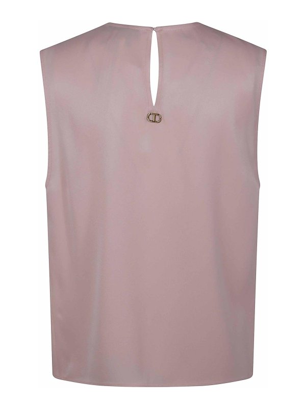 TWINSET: Tops y camisetas sin mangas online - Top - Rosado