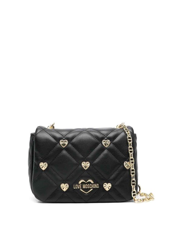 LOVE MOSCHINO: クラッチバッグ - クラッチバッグ - 黒