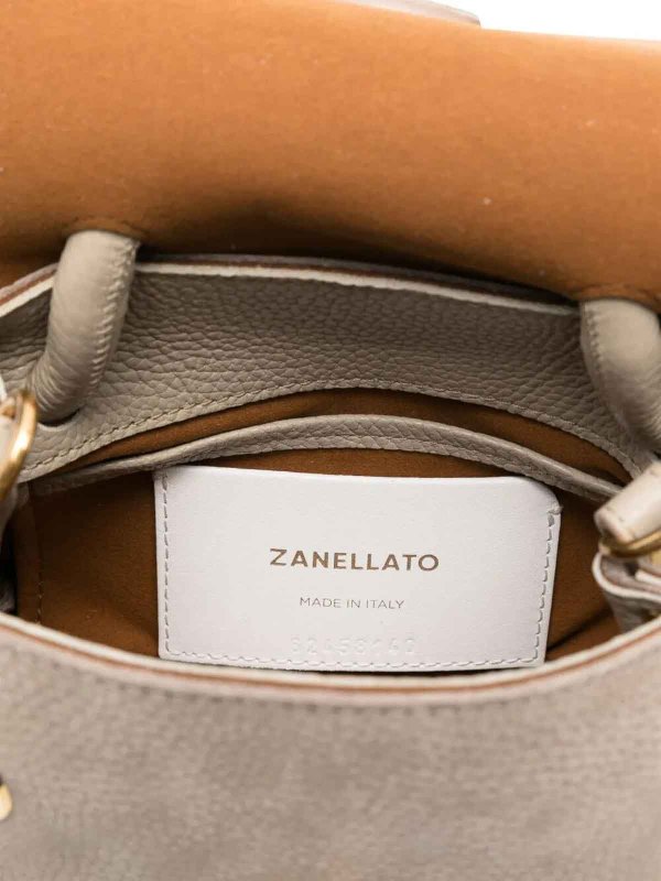 The Best Shops ZANELLATO: Handtaschen - Shopper - Grau