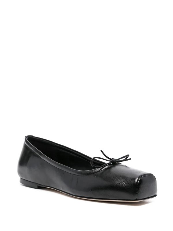 Leather Black flats shop online: AEYDE