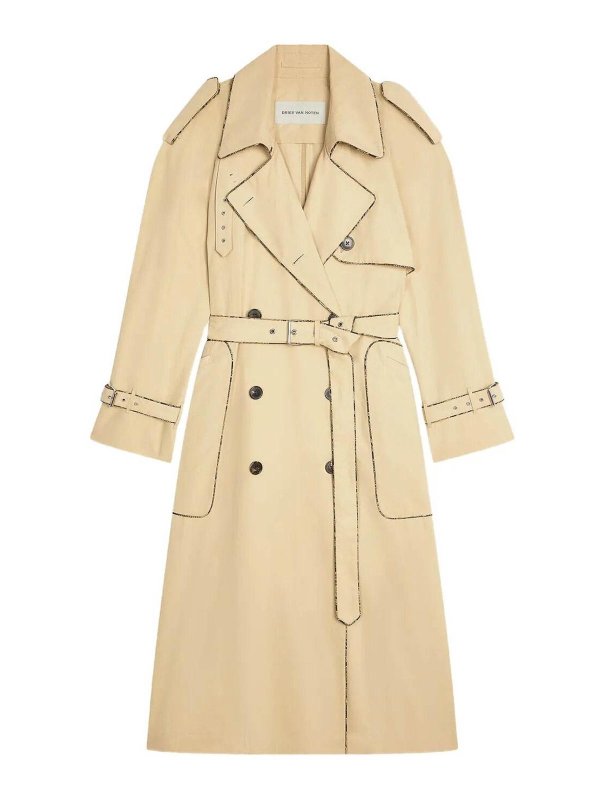 DRIES VAN NOTEN: Manteaux courts - Manteau Court - Beige