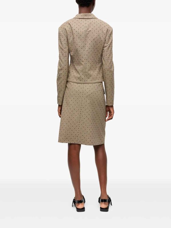 Flock Check Suiting Blazer shop online: GANNI