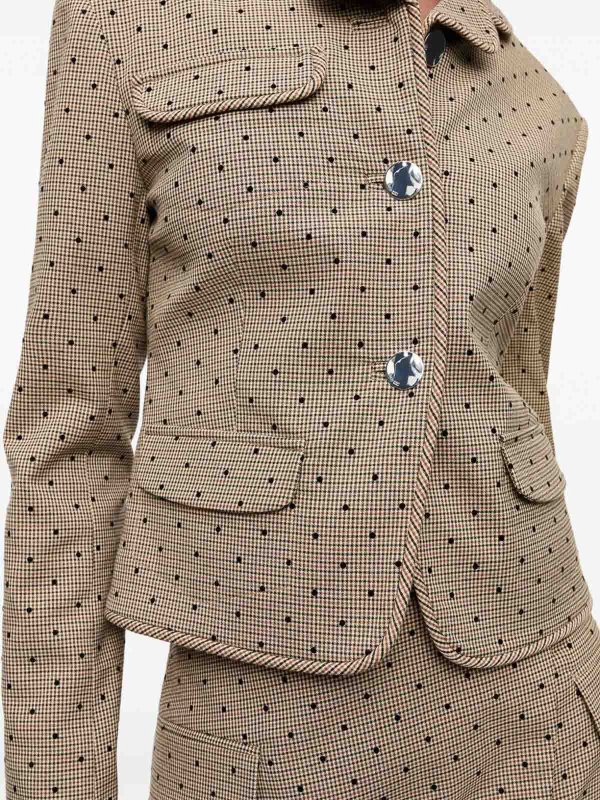 GANNI buy online Flock Check Suiting Blazer
