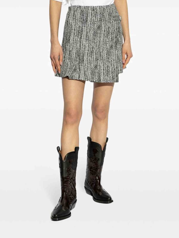 The Best Shops GANNI: ミニスカート - ミニスカート - ブルー