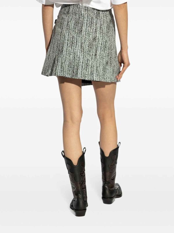 ミニスカート - ブルー shop online: GANNI