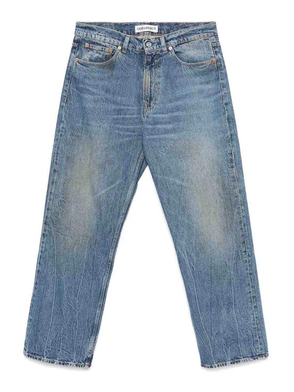 OUR LEGACY: ストレートジーンズ - ストレートジーンズ - ライトウォッシュ