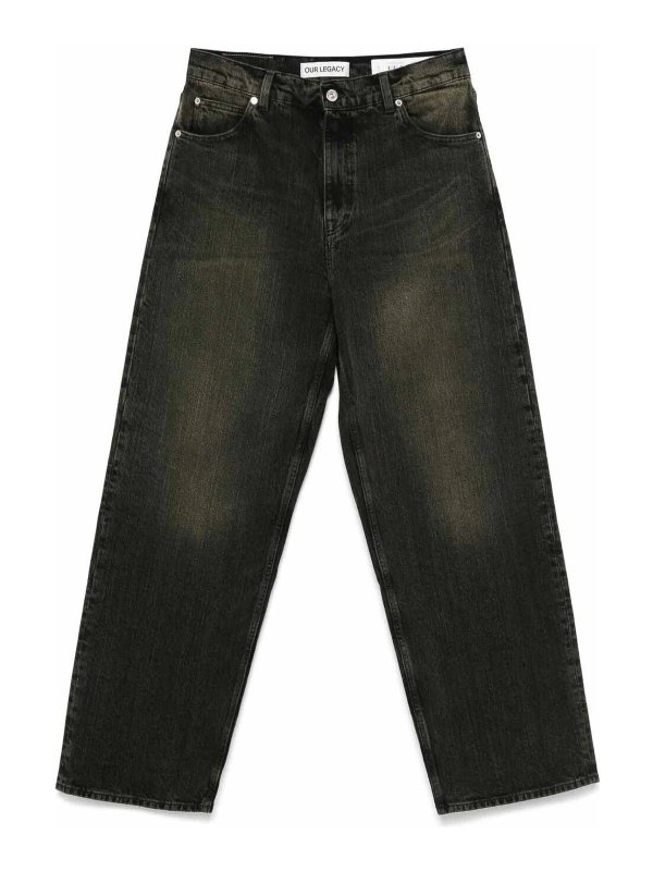 OUR LEGACY: ストレートジーンズ - ストレートジーンズ - 黒