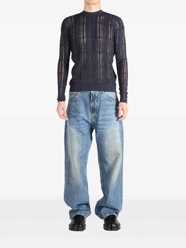 OUR LEGACY: クルーネック online - クルーネック - ダークブルー