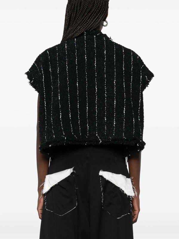 The Best Shops Sacai: Gilets tricot - Gilet - Noir