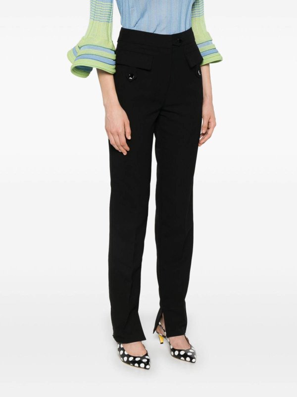 The Best Shops GANNI: カジュアルトラウザー - カジュアルパンツ - 黒