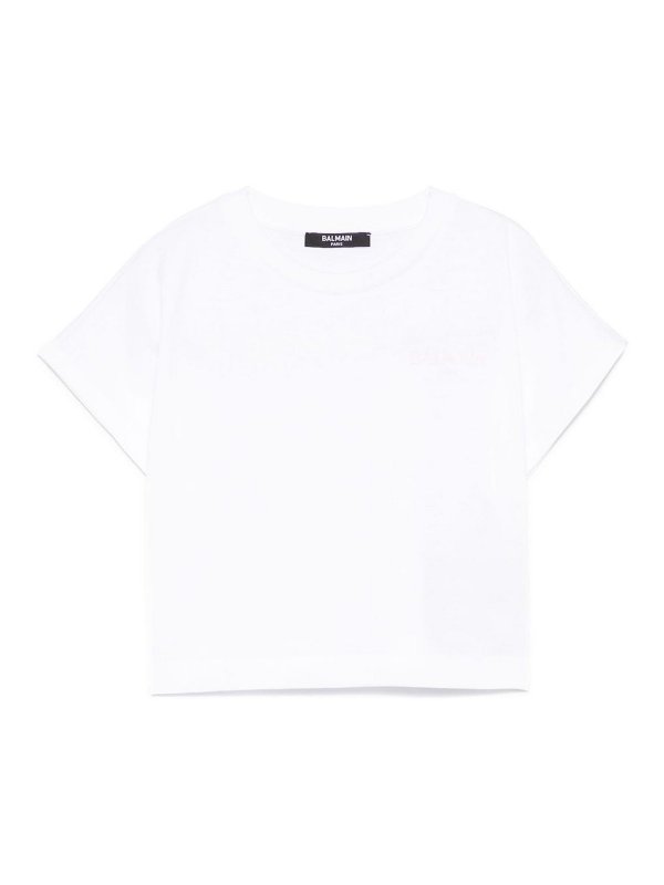 Balmain: Camisetas - Camiseta - Blanco