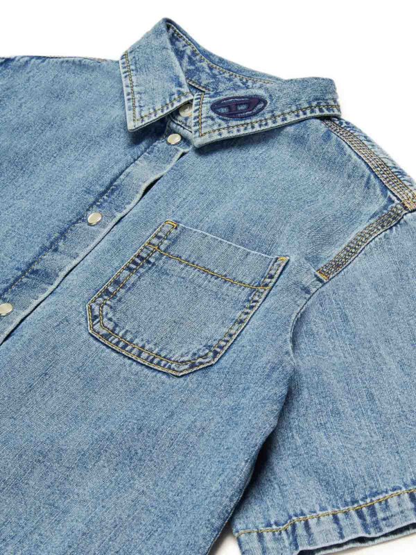 シャツ - ブルー shop online: DIESEL