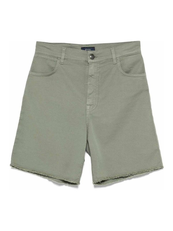 FAY: トラウザーショーツ - ショートパンツ - 緑