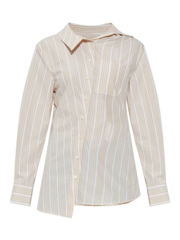 JACQUEMUS: シャツ - シャツ - ベージュ