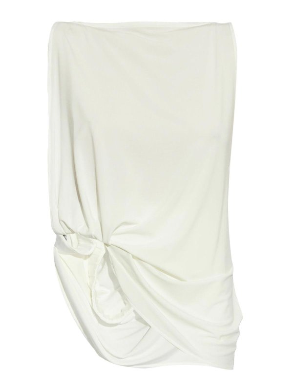 JACQUEMUS: Tops y camisetas sin mangas - Top - Blanco