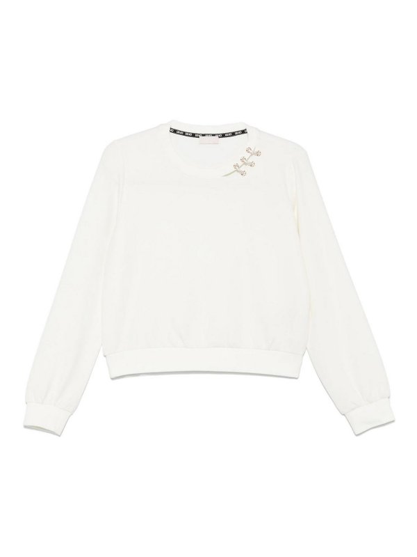 Liu Jo: Sudaderas y suéteres - Sudadera - Blanco