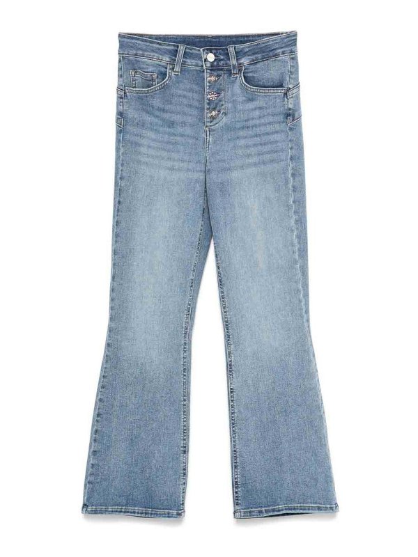 Liu Jo: ブーツカットジーンズ - ブーツカットジーンズ - ブルー