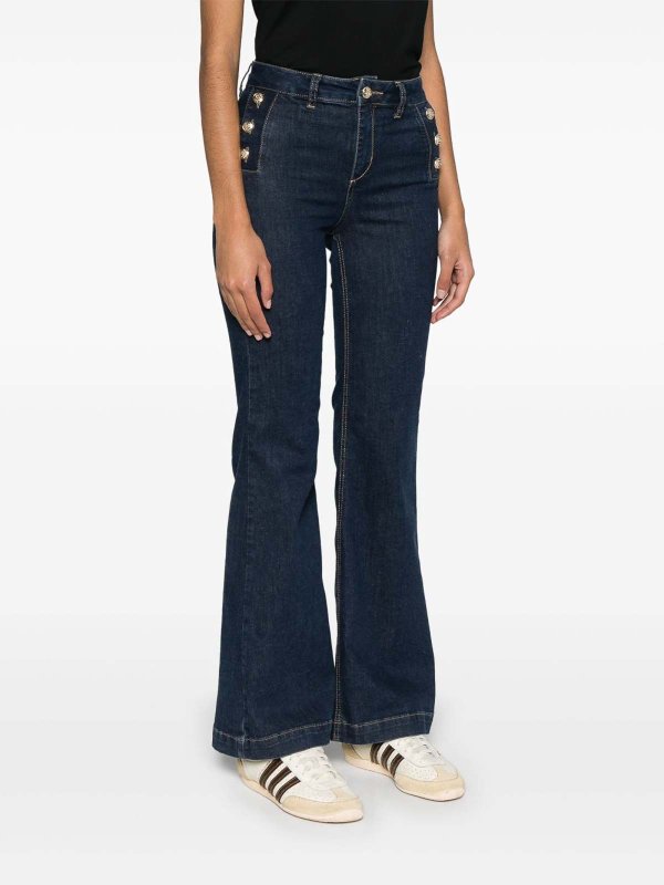Liu Jo: Jeans évasés online - Jean Bootcut - Bleu