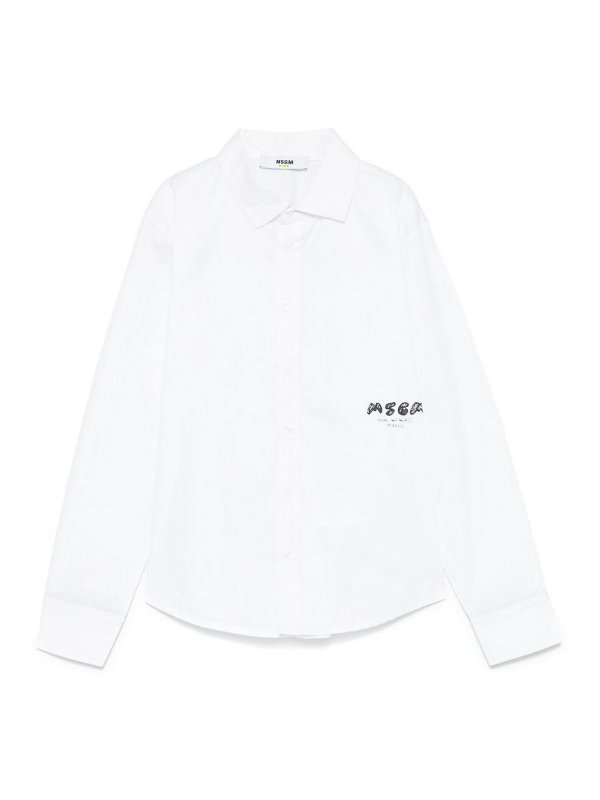m.s.g.m.: Chemises - Chemise - Blanc