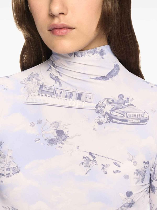 OFF-WHITE buy online ショートドレス - ライトブルー