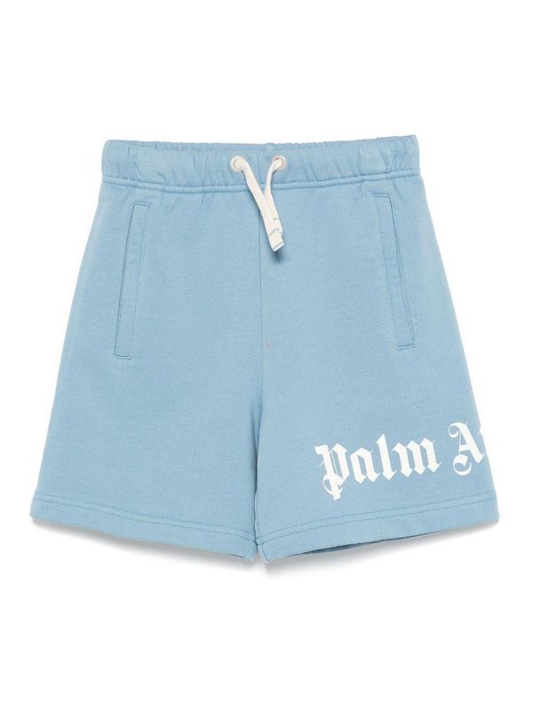 Palm Angels: トラウザーショーツ - ショートパンツ - ライトブルー