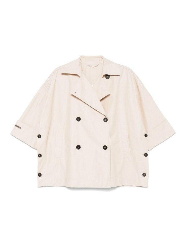 PESERICO: トレンチコート - トレンチコート - ベージュ