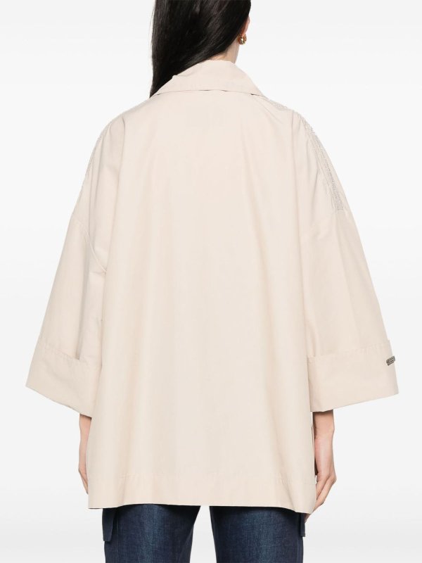 トレンチコート - ベージュ shop online: PESERICO