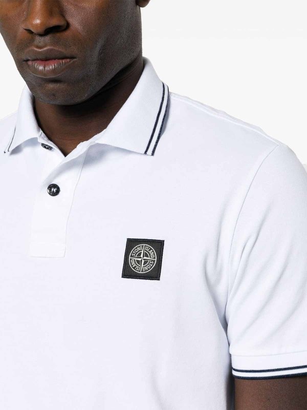 STONE ISLAND: Poloshirts online - Poloshirt - Weiß