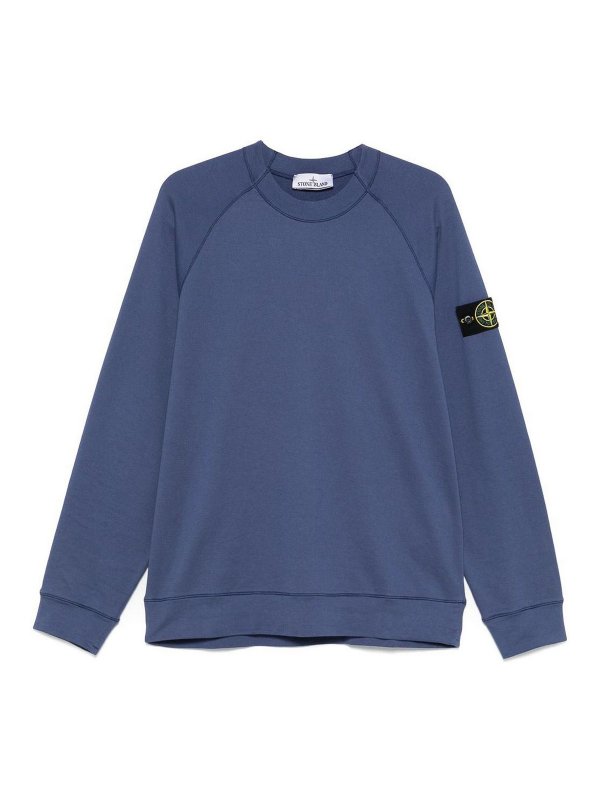 STONE ISLAND: スウェット＆セーター - スウェットシャツ/セーター - ブルー