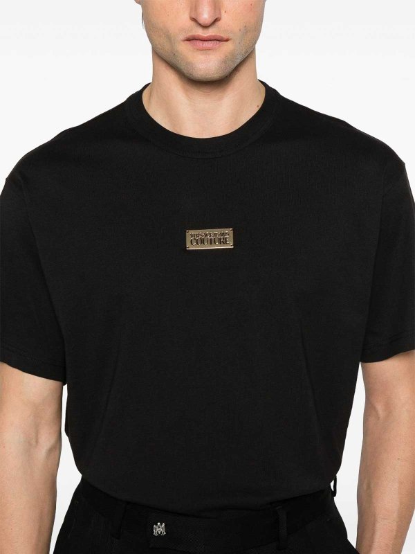 VERSACE JEANS: T-shirts online - T-Shirt - Schwarz
