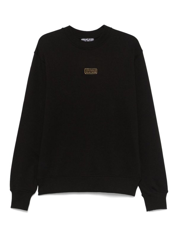 VERSACE JEANS: スウェット＆セーター - スウェットシャツ/セーター - 黒