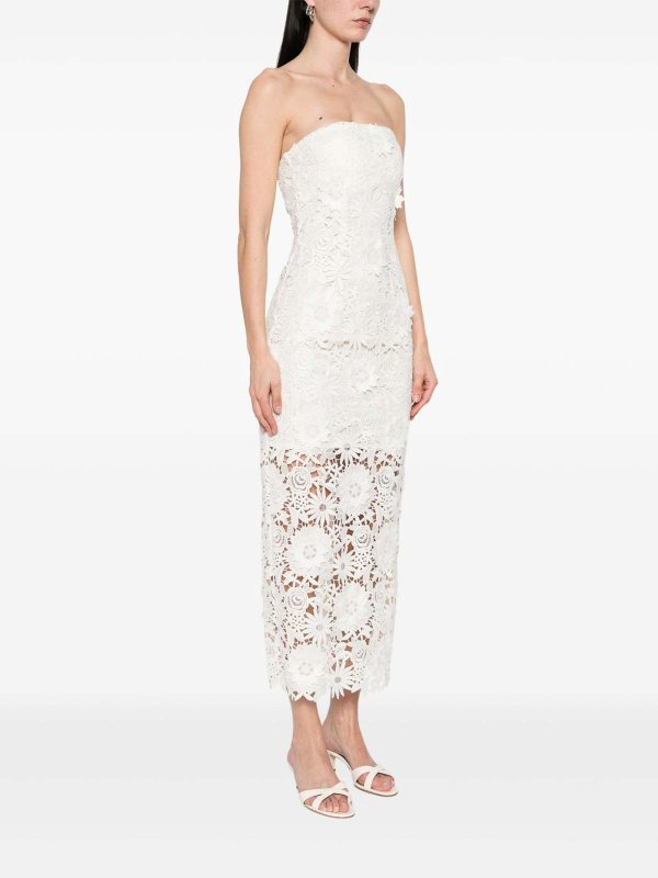 ROTATE Birger Christensen buy online Knielanges Kleid - Weiß