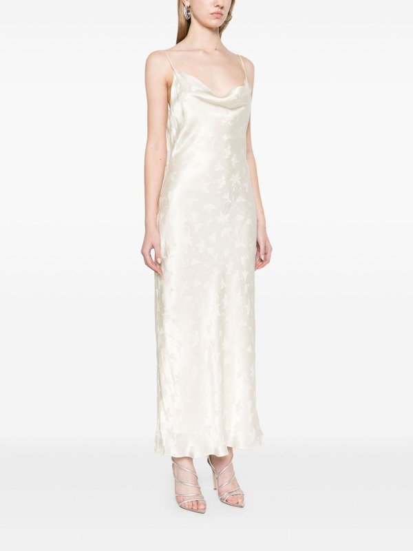 Knielanges Kleid - Weiß shop online: ROTATE Birger Christensen