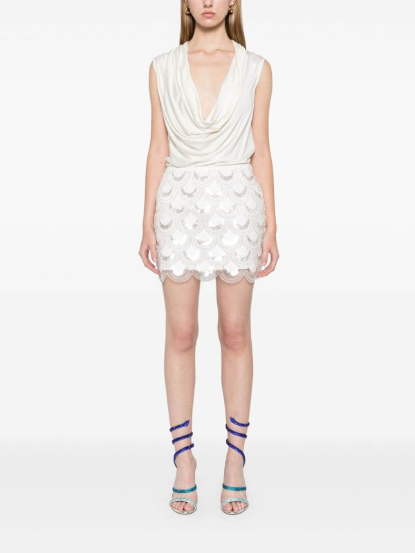 ミニスカート - 白 shop online: ROTATE Birger Christensen