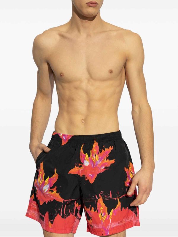 Badeanzug - Rot shop online: ALEXANDER MCQUEEN
