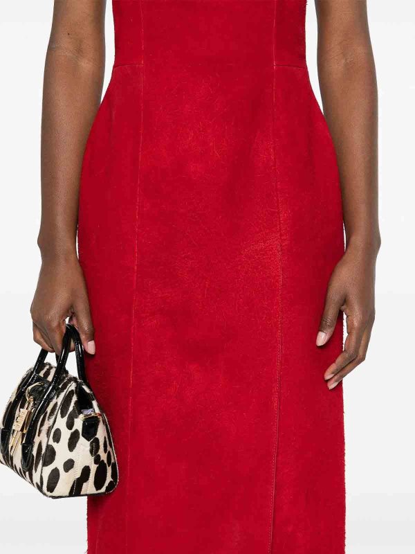 The Best Shops ALEXANDER MCQUEEN: ニーレングスドレス - 膝丈ドレス - 赤