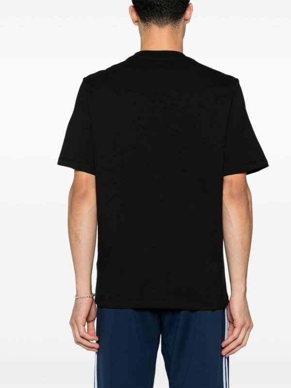 The Best Shops AMIRI: t-shirts - Black Cotton T-Shirt With White Logo