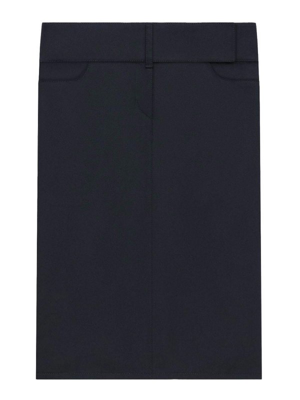 Courreges: ニーレングススカート＆ミディ丈 - 膝丈/ミディスカート - ブルー