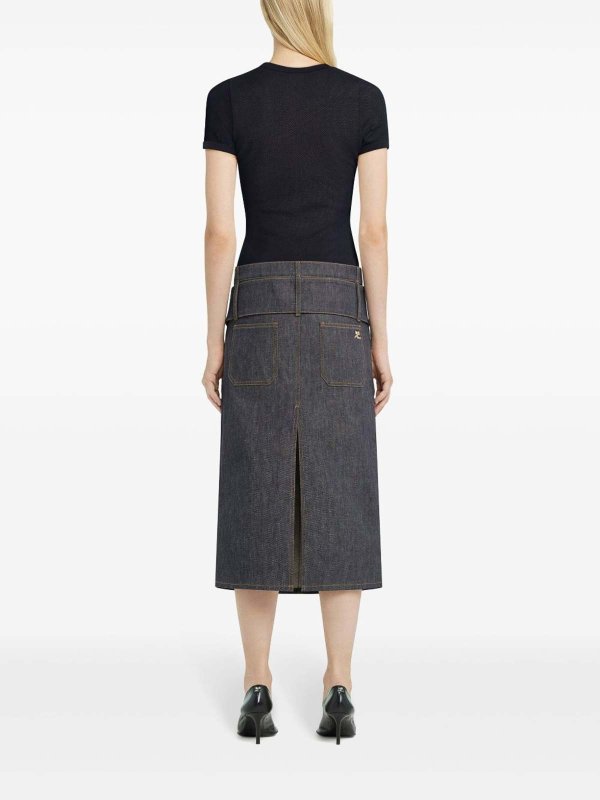 Courreges: Tシャツ online - Tシャツ - 黒