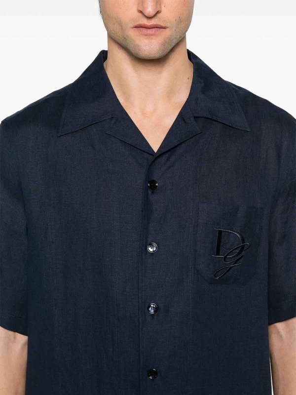 シャツ - ブルー shop online: DOLCE & GABBANA