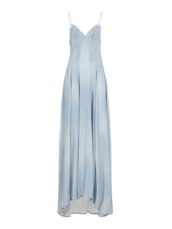 ERMANNO SCERVINO: Maxi robe - Maxi Robe - Bleu Clair