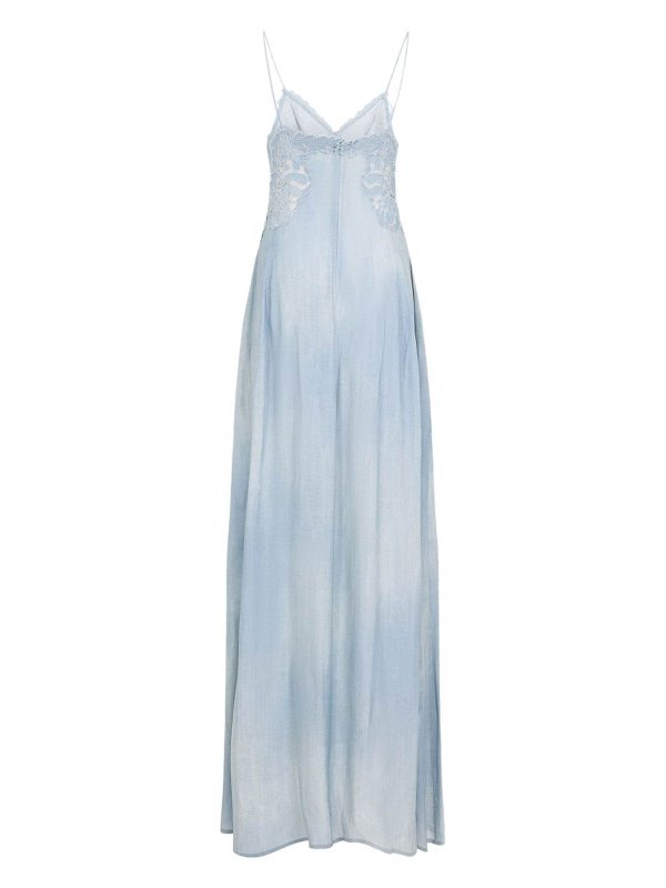 ERMANNO SCERVINO: Maxi robe online - Maxi Robe - Bleu Clair