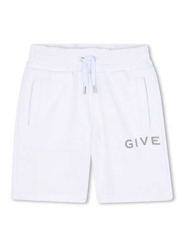 GIVENCHY: トラウザーショーツ - ショートパンツ - 白