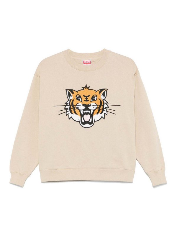 KENZO: スウェット＆セーター - スウェットシャツ/セーター - ベージュ