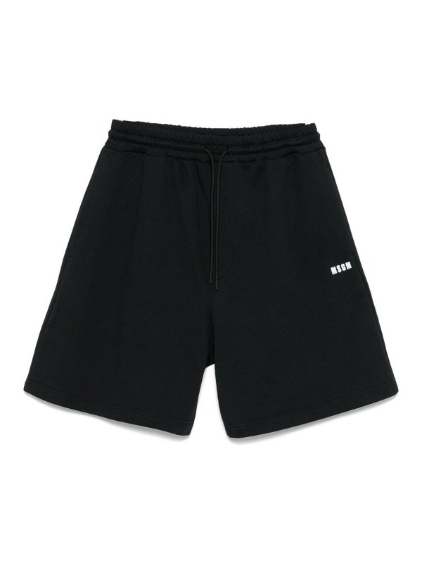 m.s.g.m.: t-shirts - Cotton T-Shirt With Front Printed Logo