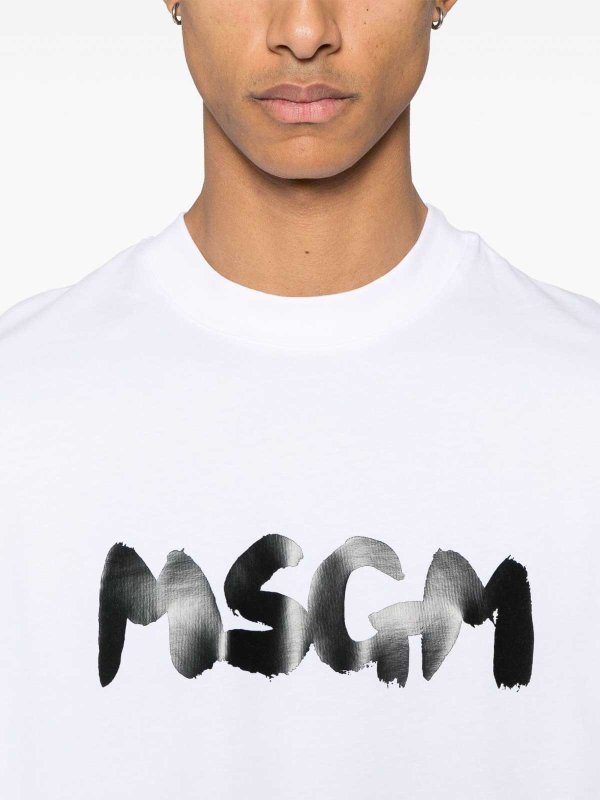 The Best Shops m.s.g.m.: T-shirts - T-Shirt - Weiß