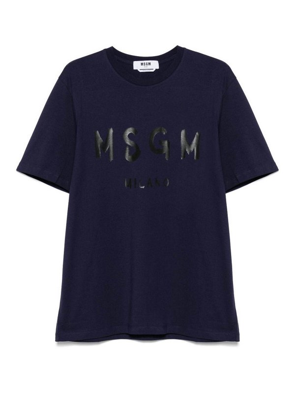 m.s.g.m.: T-shirts - T-Shirt - Blau